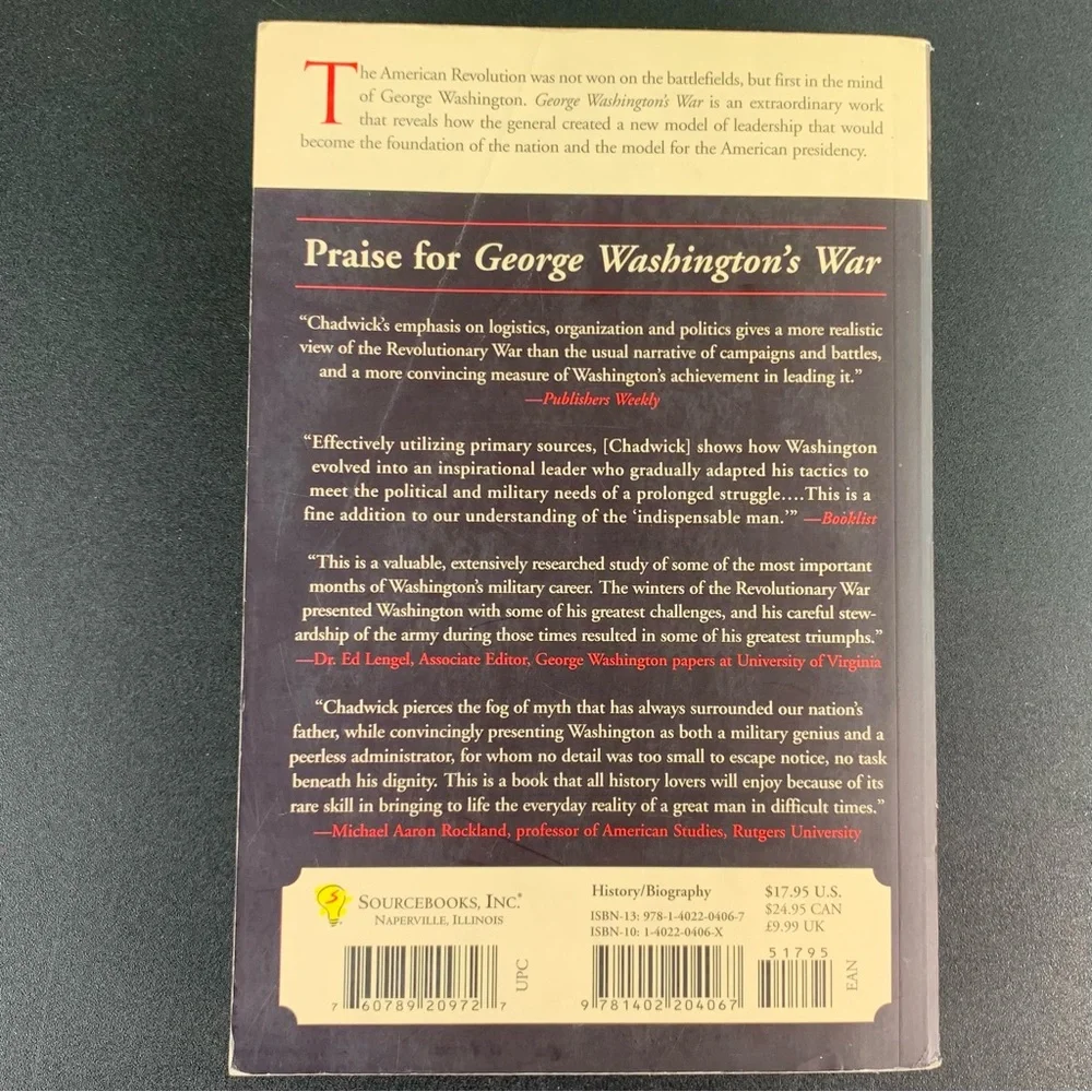 George Washington’s War by Brad Chadwick. 2004.